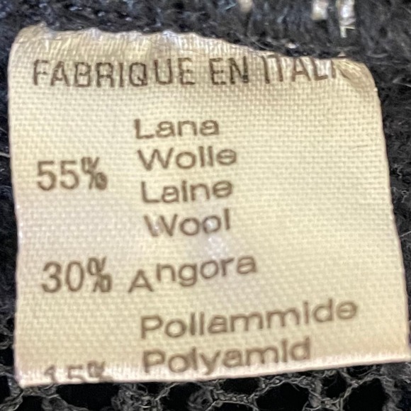 Byblos VTG 80s Wool Angora Sweater Mini Dress 38 IT 0-2 US - Picture 7 of 7